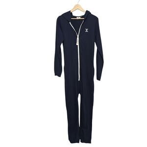 Onepiece Norwegian The Original Jumpsuit Size XS Blue Hooded Pockets Long Sleeve